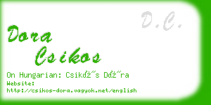 dora csikos business card